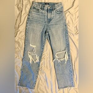 Express Distressed HighRise Boyfriend Jeans